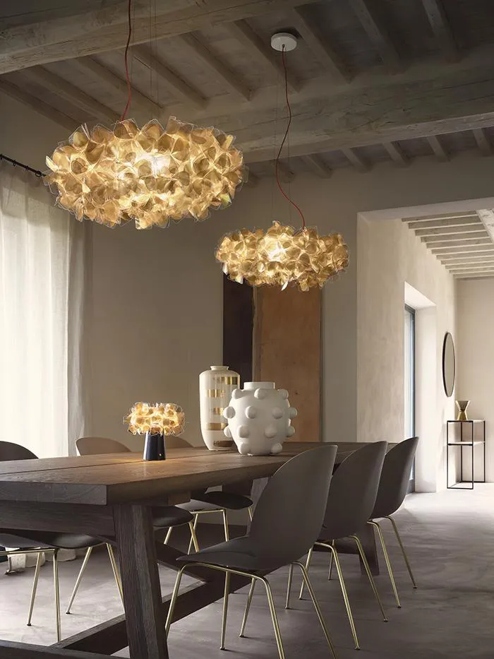 SLAMP lampe à suspension CLIZIA LARGE MAMA NON MAMA GOLD