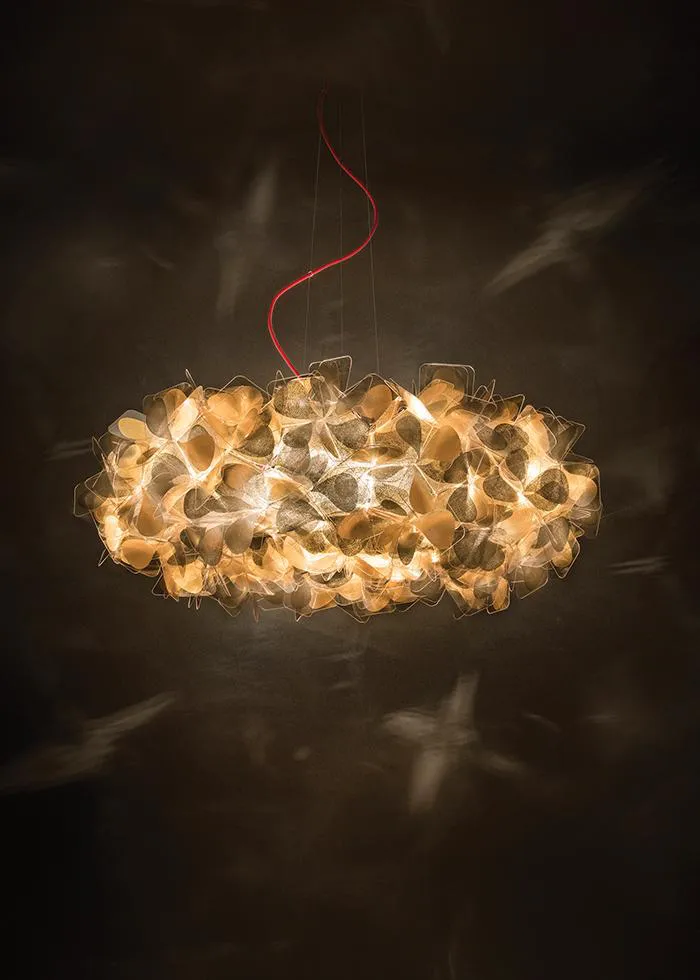 SLAMP lampe à suspension CLIZIA LARGE MAMA NON MAMA GOLD