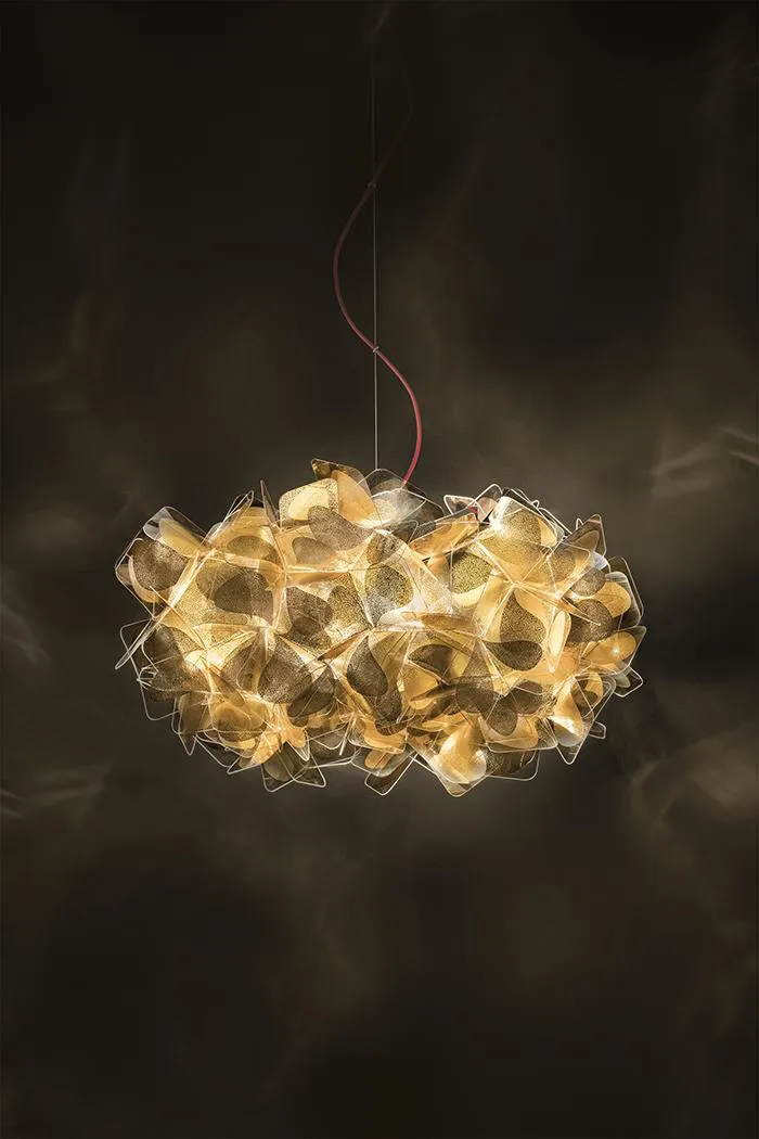 SLAMP lampe à suspension CLIZIA SMALL MAMA NON MAMA GOLD