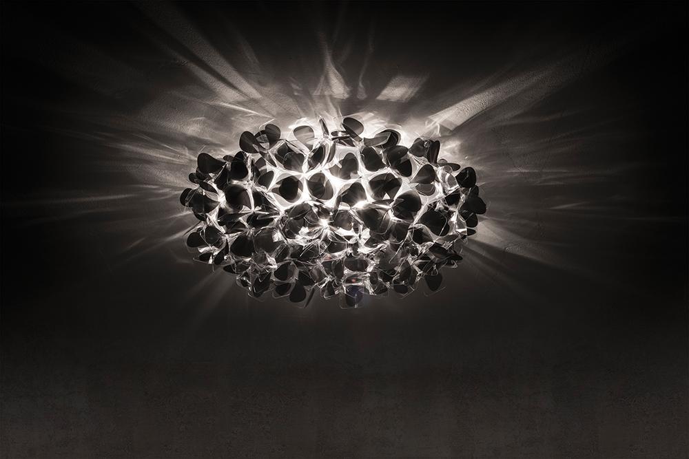 SLAMP lampe murale applique ou lampe de plafond plafonnier CLIZIA MAMA NON MAMA BLACK