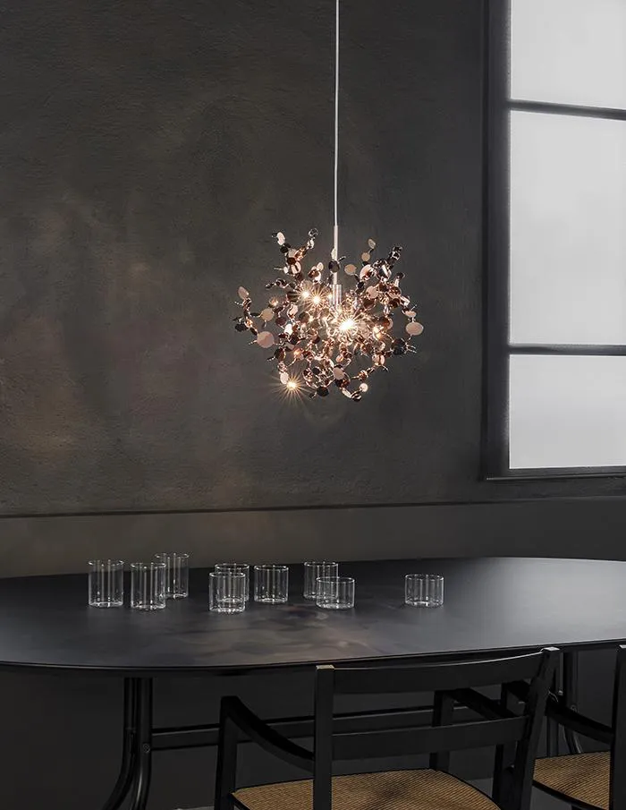 TERZANI lampe à suspension ARGENT Ø 40 cm