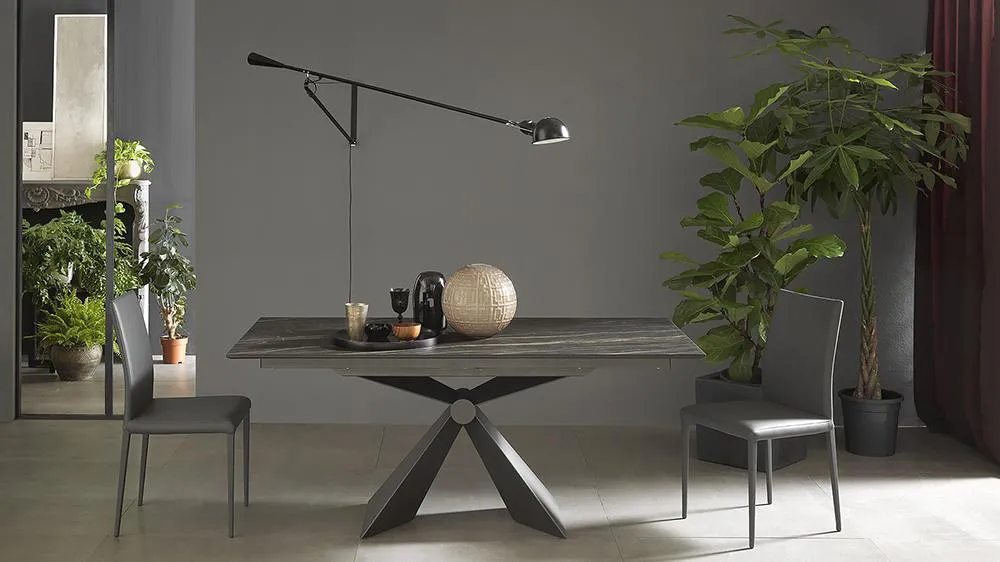ALTACOM table extensible à rallonge rectangulaire SINTESI 160 cm
