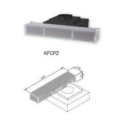 AIRONE filtre à charbon professionnel sur plinthe KFCPZ