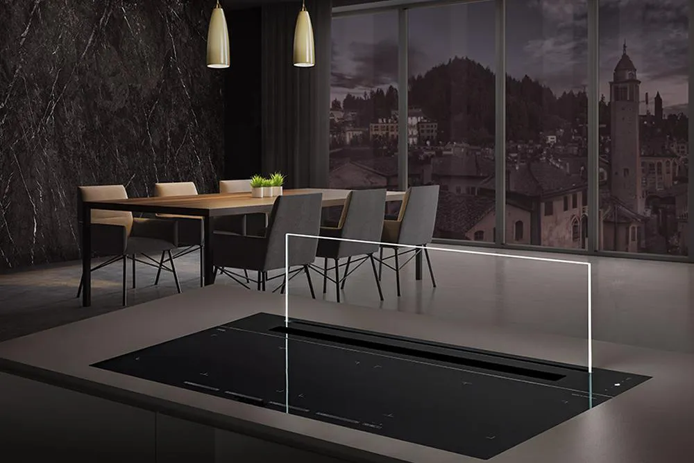 AIRONE hotte de table de cuisson aspirante MODIGLIANI avec moteur pour l'extérieur AME12