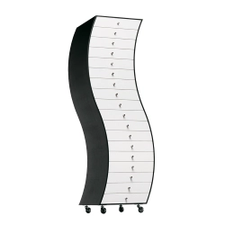 CAPPELLINI commode incurvée PROGETTI COMPIUTI SIDE 1