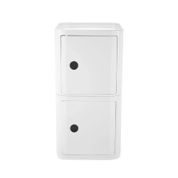 KARTELL table de chevet COMPONIBILI CLASSIC BIG à deux éléments 4979 BLANC