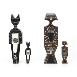 VITRA poupée décorative WOODEN DOLLS CAT & DOG