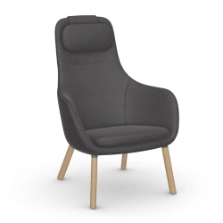 VITRA fauteuil avec le coussin d'assise amovible HAL LOUNGE CHAIR en tissu Cosy 2