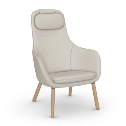 VITRA fauteuil avec le coussin d'assise amovible HAL LOUNGE CHAIR en tissu Credo