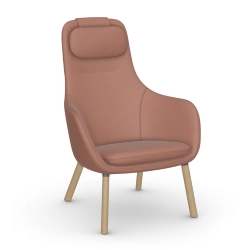 VITRA fauteuil avec le coussin d'assise amovible HAL LOUNGE CHAIR en tissu Credo
