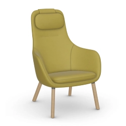 VITRA fauteuil avec le coussin d'assise amovible HAL LOUNGE CHAIR en tissu Credo