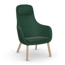 VITRA fauteuil avec le coussin d'assise amovible HAL LOUNGE CHAIR en tissu Credo