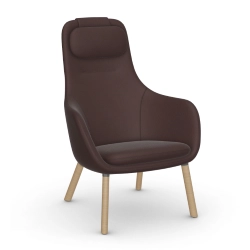 VITRA fauteuil avec le coussin d'assise amovible HAL LOUNGE CHAIR en tissu Credo