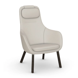 VITRA fauteuil avec le coussin d'assise amovible HAL LOUNGE CHAIR en tissu Credo