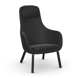 VITRA fauteuil avec le coussin d'assise amovible HAL LOUNGE CHAIR en tissu Credo