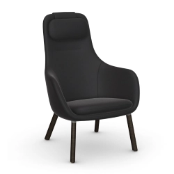 VITRA fauteuil avec le coussin d'assise amovible HAL LOUNGE CHAIR en tissu Credo