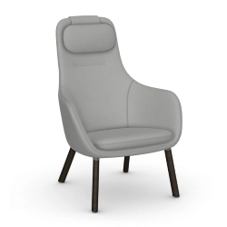 VITRA fauteuil avec le coussin d'assise amovible HAL LOUNGE CHAIR en tissu Credo