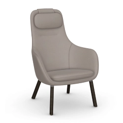 VITRA fauteuil avec le coussin d'assise amovible HAL LOUNGE CHAIR en tissu Credo
