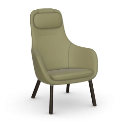 VITRA fauteuil avec le coussin d'assise amovible HAL LOUNGE CHAIR en tissu Credo