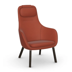VITRA fauteuil avec le coussin d'assise amovible HAL LOUNGE CHAIR en tissu Credo