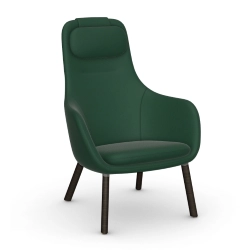 VITRA fauteuil avec le coussin d'assise amovible HAL LOUNGE CHAIR en tissu Credo