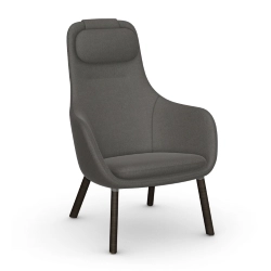 VITRA fauteuil avec le coussin d'assise amovible HAL LOUNGE CHAIR en tissu Credo