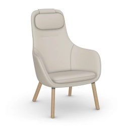 VITRA fauteuil avec le coussin d'assise amovible HAL LOUNGE CHAIR en tissu Dumet