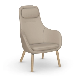 VITRA fauteuil avec le coussin d'assise amovible HAL LOUNGE CHAIR en tissu Dumet