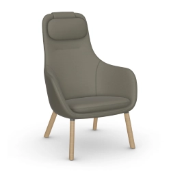 VITRA fauteuil avec le coussin d'assise amovible HAL LOUNGE CHAIR en tissu Dumet