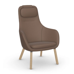 VITRA fauteuil avec le coussin d'assise amovible HAL LOUNGE CHAIR en tissu Dumet