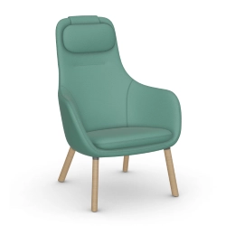 VITRA fauteuil avec le coussin d'assise amovible HAL LOUNGE CHAIR en tissu Dumet