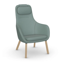 VITRA fauteuil avec le coussin d'assise amovible HAL LOUNGE CHAIR en tissu Dumet