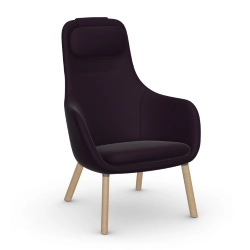 VITRA fauteuil avec le coussin d'assise amovible HAL LOUNGE CHAIR en tissu Dumet