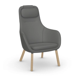VITRA fauteuil avec le coussin d'assise amovible HAL LOUNGE CHAIR en tissu Dumet