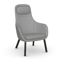 VITRA fauteuil avec le coussin d'assise amovible HAL LOUNGE CHAIR en tissu Dumet