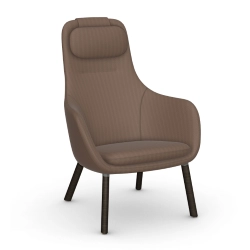 VITRA fauteuil avec le coussin d'assise amovible HAL LOUNGE CHAIR en tissu Dumet