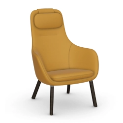 VITRA fauteuil avec le coussin d'assise amovible HAL LOUNGE CHAIR en tissu Dumet