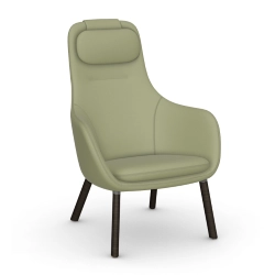 VITRA fauteuil avec le coussin d'assise amovible HAL LOUNGE CHAIR en tissu Dumet