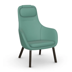 VITRA fauteuil avec le coussin d'assise amovible HAL LOUNGE CHAIR en tissu Dumet