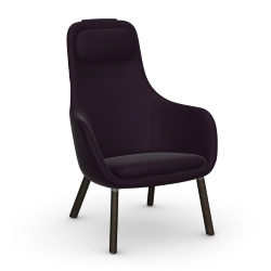 VITRA fauteuil avec le coussin d'assise amovible HAL LOUNGE CHAIR en tissu Dumet