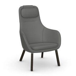 VITRA fauteuil avec le coussin d'assise amovible HAL LOUNGE CHAIR en tissu Dumet