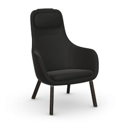 VITRA fauteuil avec le coussin d'assise amovible HAL LOUNGE CHAIR en tissu Dumet