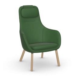 VITRA fauteuil avec le coussin d'assise amovible HAL LOUNGE CHAIR en tissu Volo