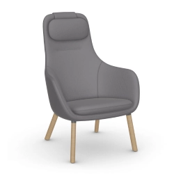 VITRA fauteuil avec le coussin d'assise amovible HAL LOUNGE CHAIR en tissu Volo