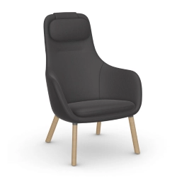 VITRA fauteuil avec le coussin d'assise amovible HAL LOUNGE CHAIR en tissu Volo