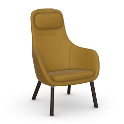 VITRA fauteuil avec le coussin d'assise amovible HAL LOUNGE CHAIR en tissu Volo