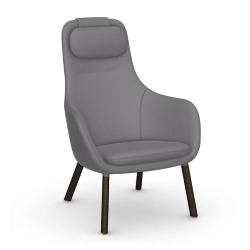 VITRA fauteuil avec le coussin d'assise amovible HAL LOUNGE CHAIR en tissu Volo