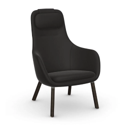 VITRA fauteuil avec le coussin d'assise amovible HAL LOUNGE CHAIR en tissu Volo