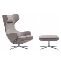 VITRA fauteuil pivotant GRAND REPOS & OTTOMAN