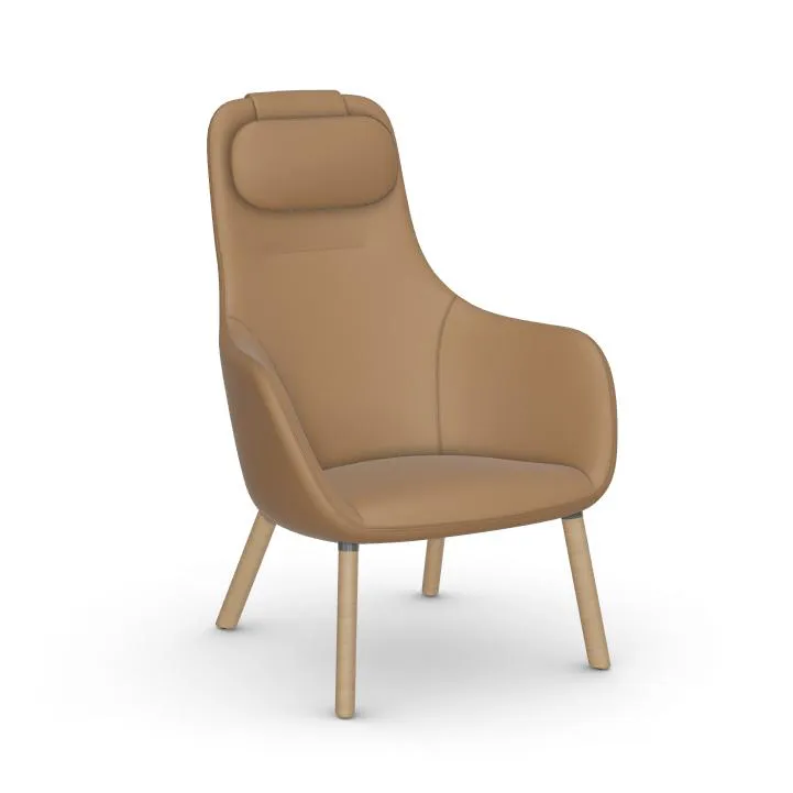VITRA fauteuil HAL LOUNGE CHAIR en Cuir Premium